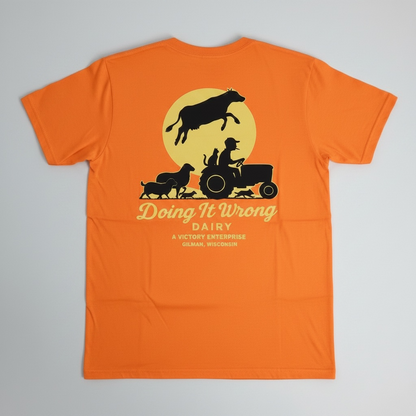 Doing It Wrong Dairy Enterprise Pocket T-Shirt