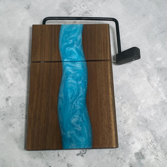 Epoxy Cheese Slicer- Electric Blue