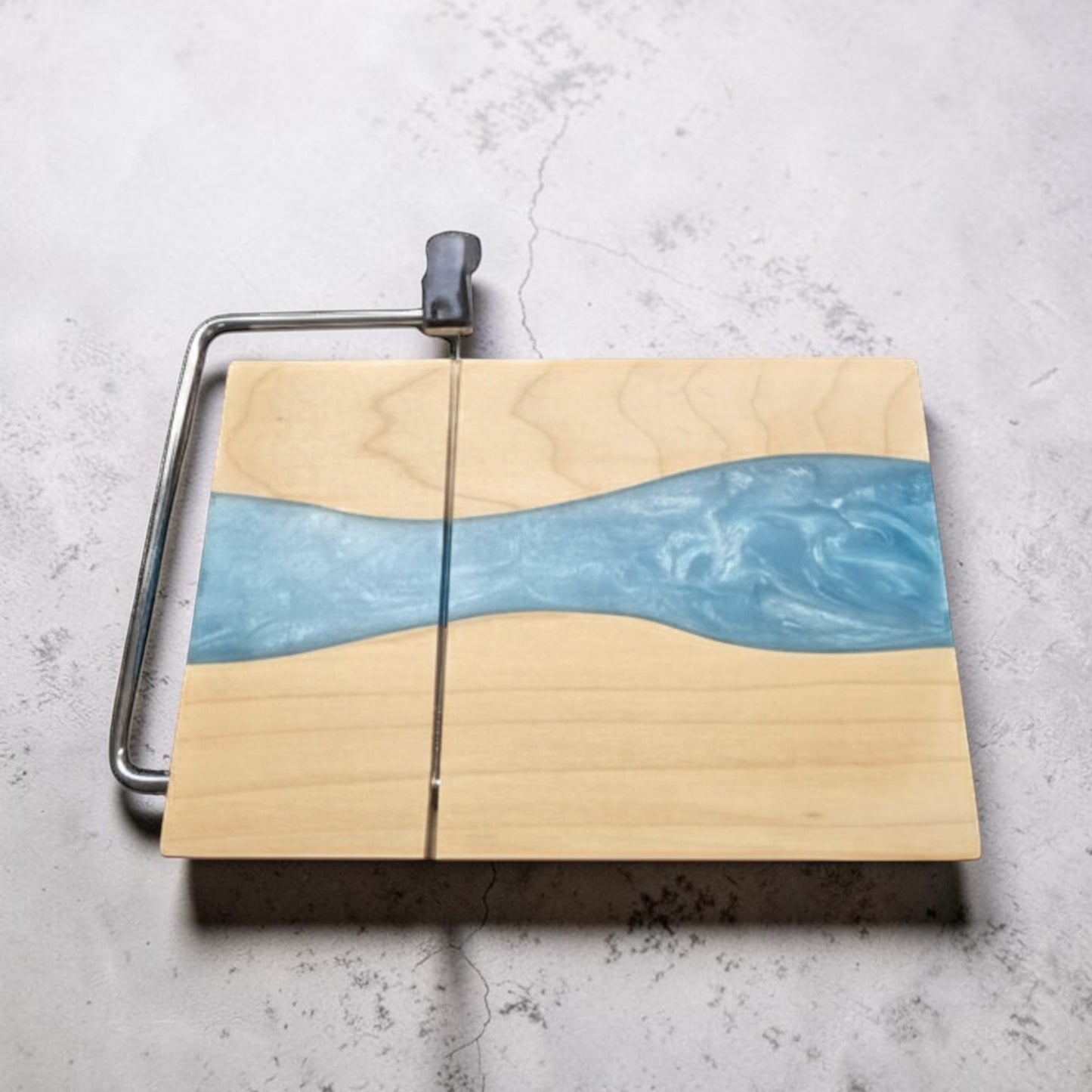 Epoxy Cheese Slicer- Electric Blue