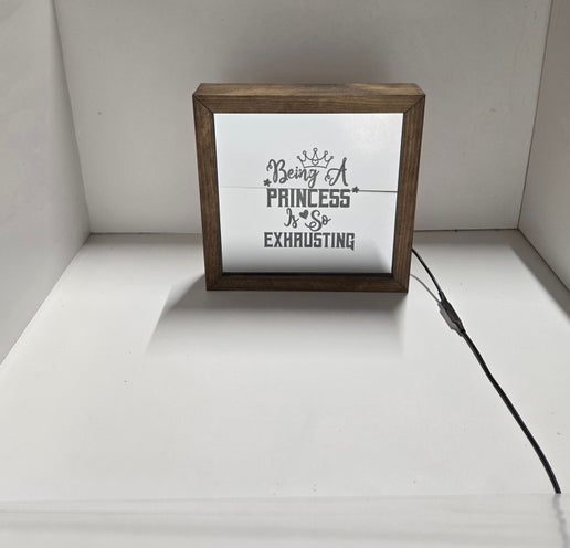 Exhausted Princess Mirror Light Box