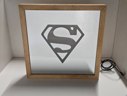 Superman Mirror Light Box