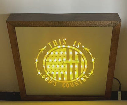 God's Country Mirror Light Box