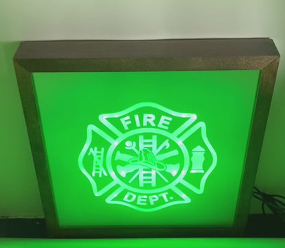 Maltese Cross Mirror Light Box