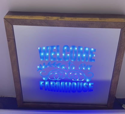 Welcome to our Farmhouse Mirror Light Box