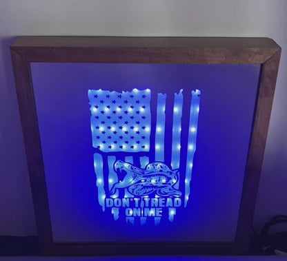Don't Tread On Me Mirror Light Box