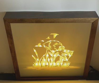 Hunting Dog Mirror  Light Box