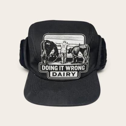 Ear Flapper Hat- Doing It Wrong Dairy Tie Stall