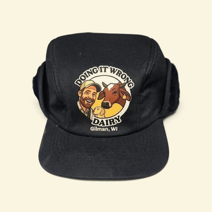 Ear Flapper Hat- Doing It Wrong Dairy