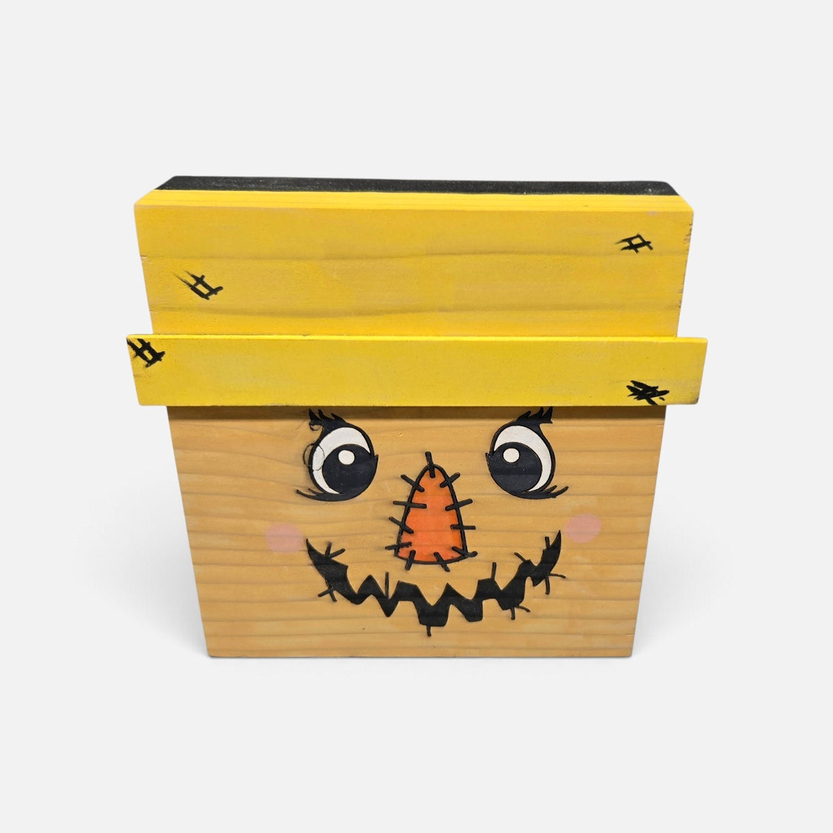 Wood Scarecrow and Snowman Character Block