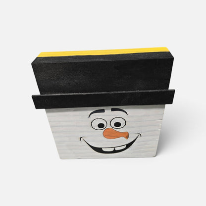 Wood Scarecrow and Snowman Character Block